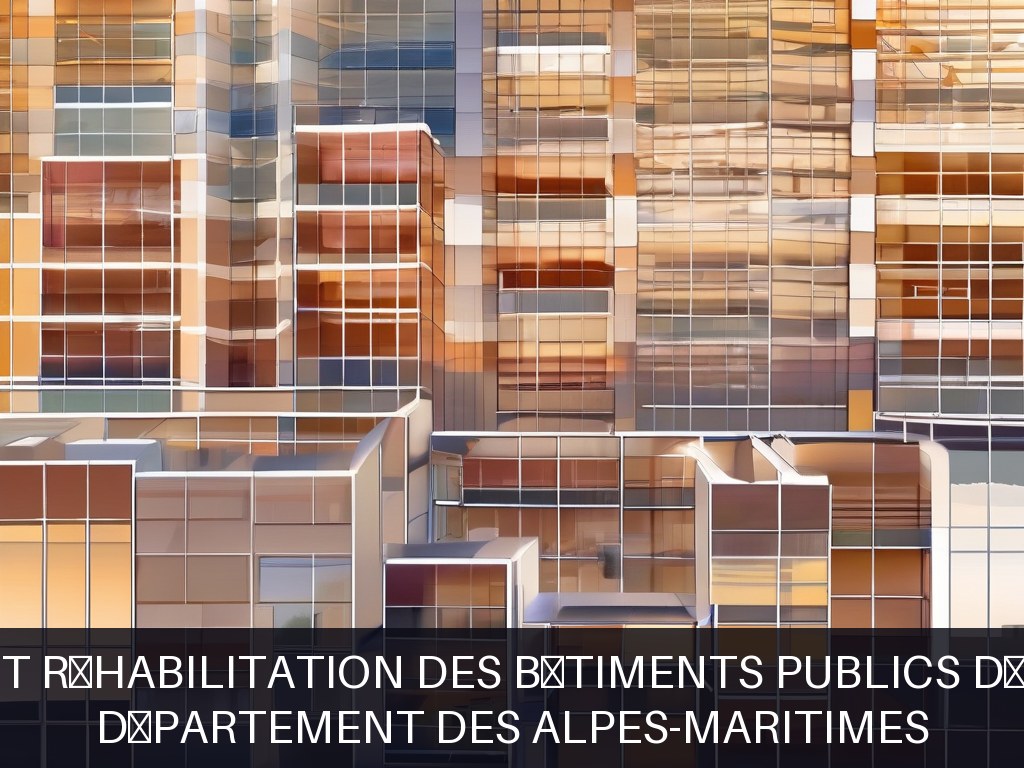 Illustration pour Département des Alpes-Maritimes: Maintenance et réhabilitation des bâtiments publics départementaux