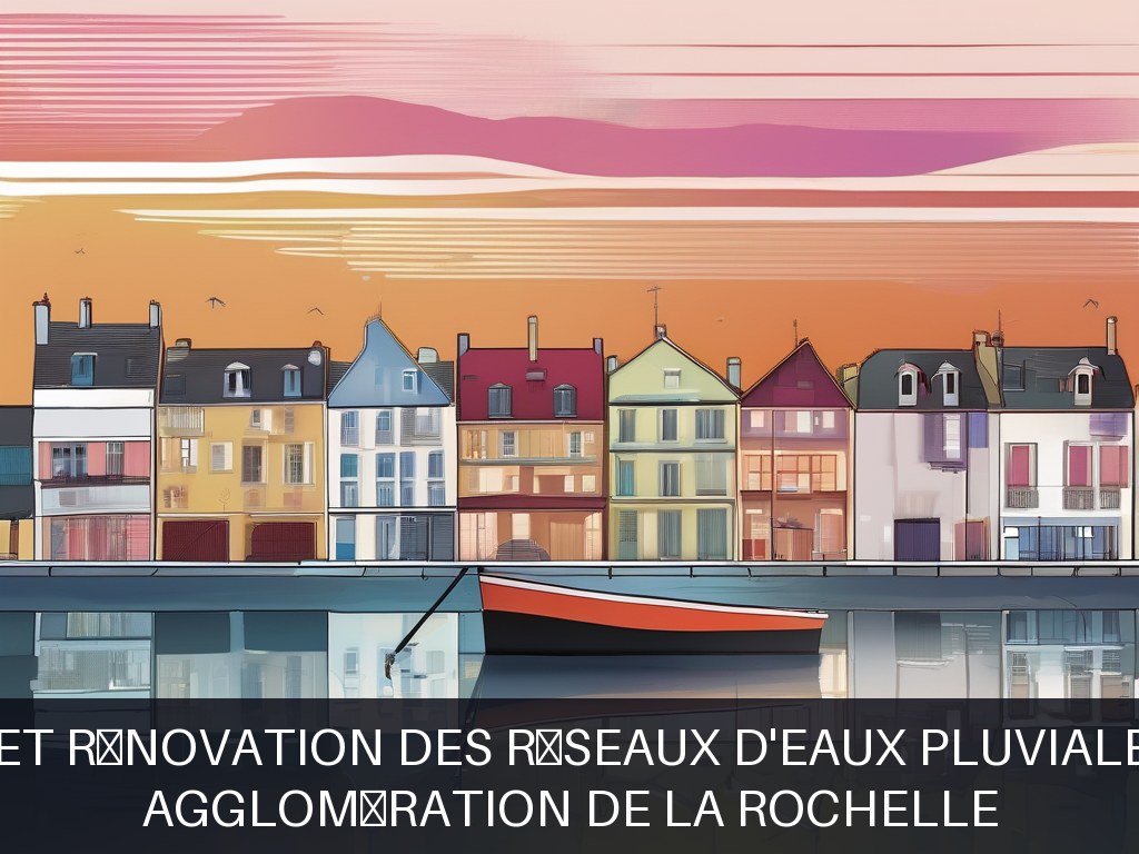 Illustration pour Agglomération de La Rochelle: Entretien et rénovation des réseaux d'eaux pluviales urbaines