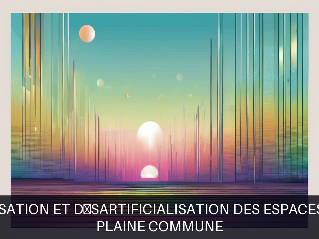 Illustration pour Plaine Commune: Végétalisation et désartificialisation des espaces publics