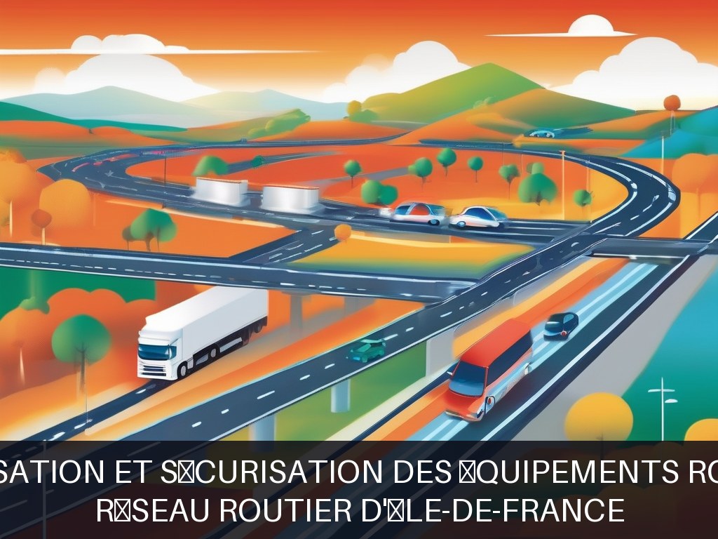 Illustration pour Réseau routier d'Île-de-France: Optimisation et sécurisation des équipements routiers