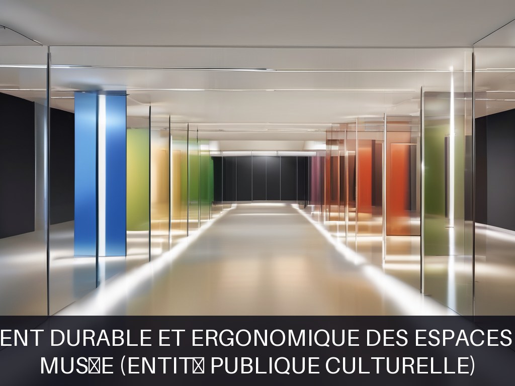 Illustration pour Musée (entité publique culturelle): Aménagement durable et ergonomique des espaces de travail (Potentiel à Court Terme)