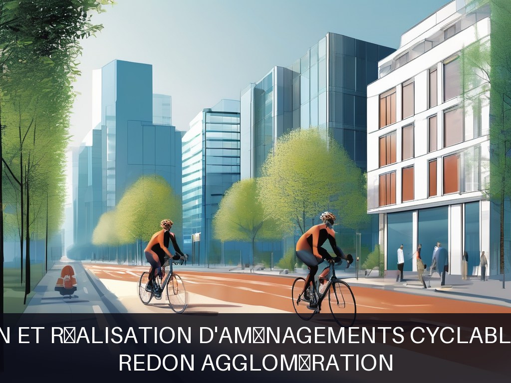 Illustration pour REDON Agglomération: Conception et réalisation d'aménagements cyclables intégrés (Potentiel à Court Terme)