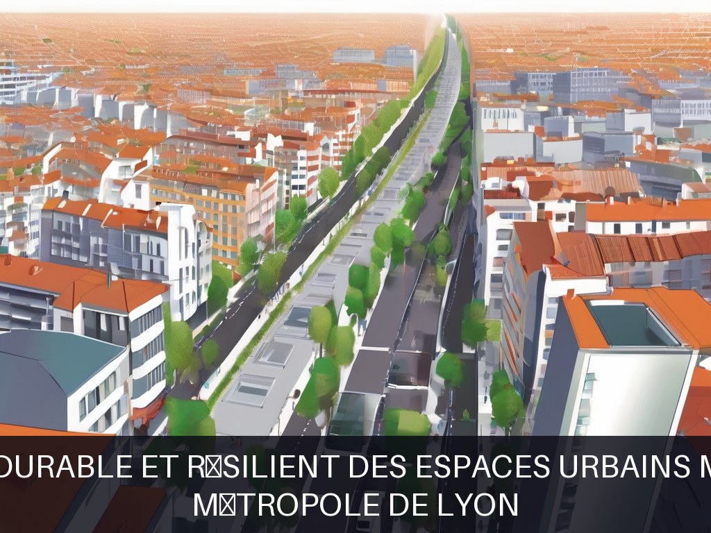 Illustration pour Métropole de Lyon: Aménagement durable et résilient des espaces urbains métropolitains