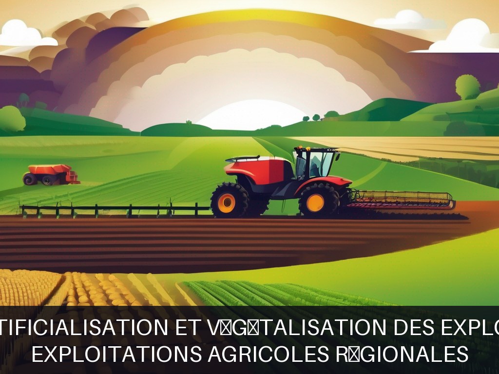 Illustration pour Exploitations agricoles régionales: Solutions de désartificialisation et végétalisation des exploitations agricoles (Potentiel à Court Terme)