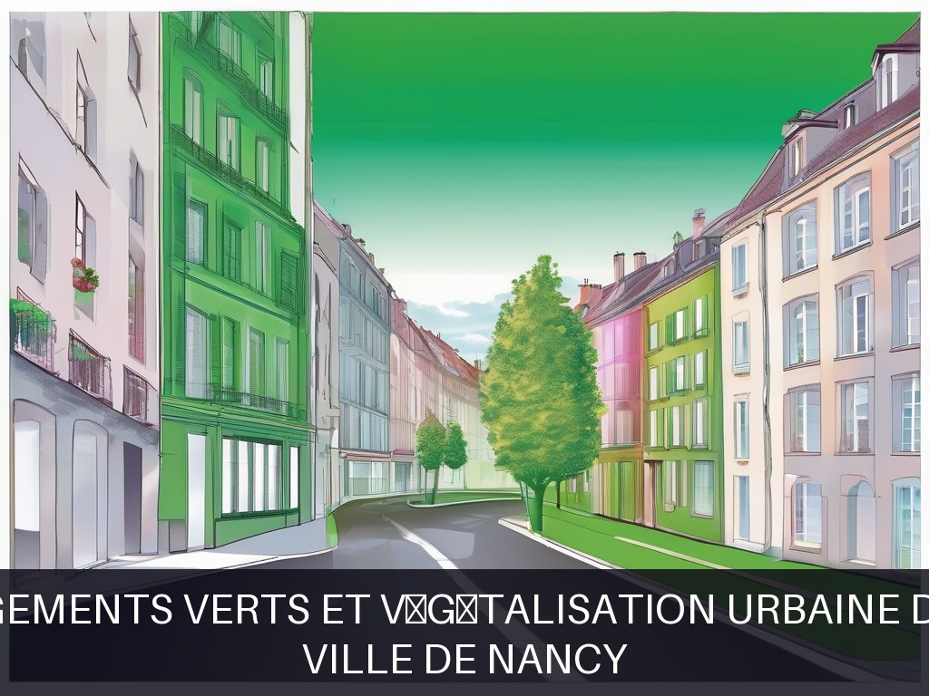 Illustration pour Ville de Nancy: Aménagements verts et végétalisation urbaine durable