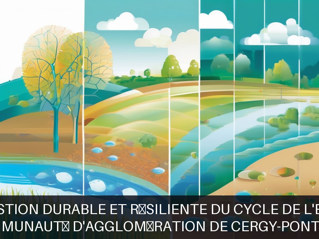 Illustration pour Communauté d'Agglomération de Cergy-Pontoise: Gestion durable et résiliente du cycle de l'eau