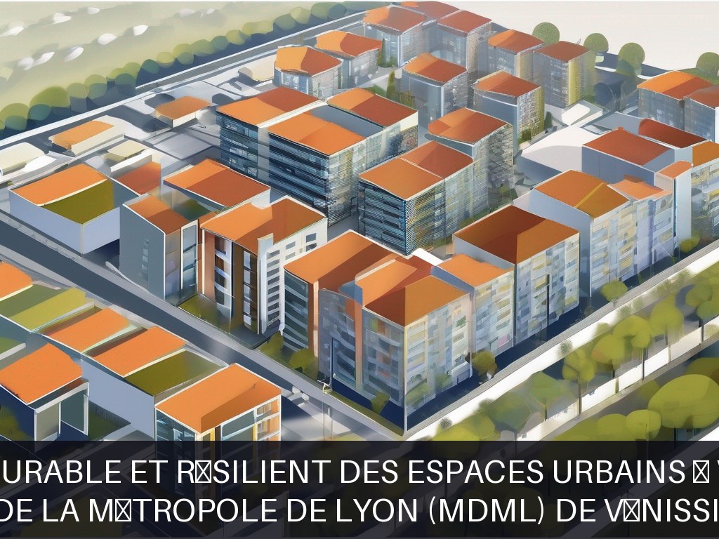 Illustration pour Maisons de la Métropole de Lyon (MDML) de Vénissieux Nord: Aménagement durable et résilient des espaces urbains à Vénissieux Nord