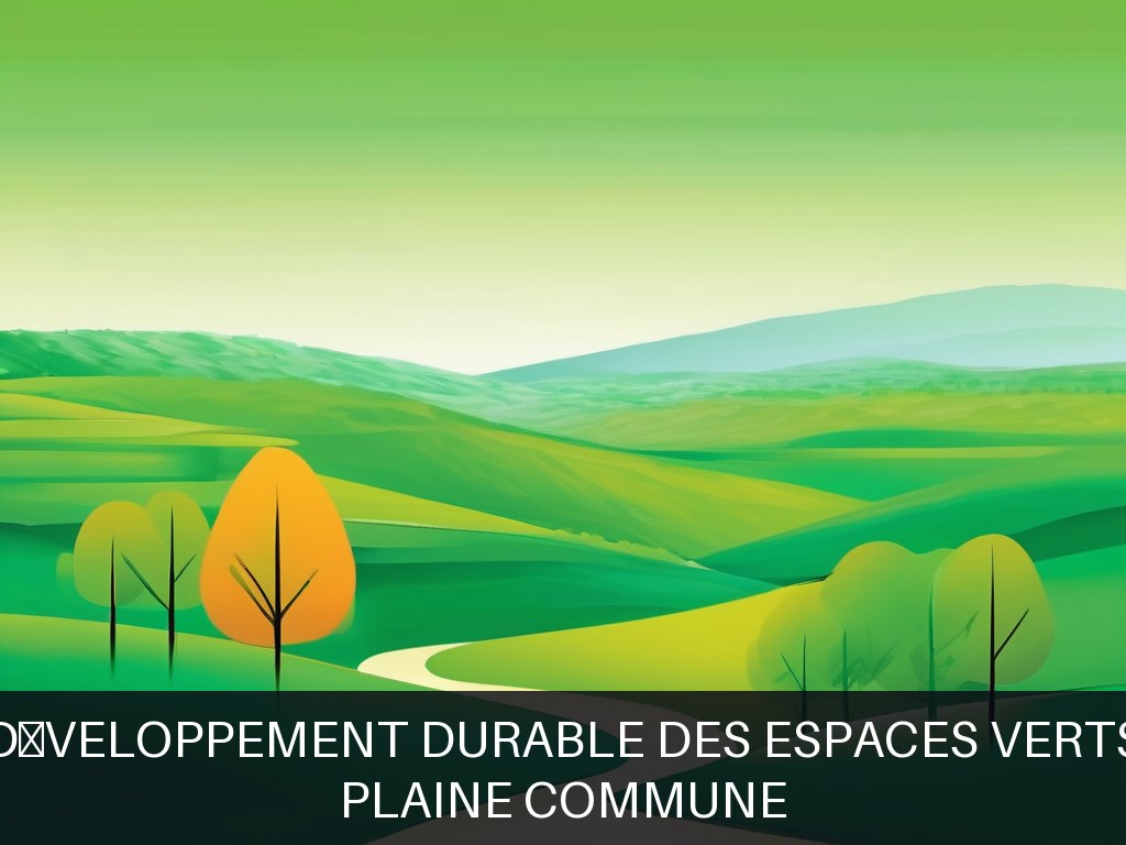 Illustration pour Plaine Commune: Développement durable des espaces verts