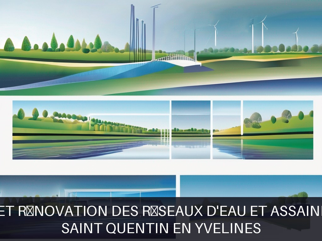 Illustration pour Saint Quentin en Yvelines: Gestion et rénovation des réseaux d'eau et assainissement