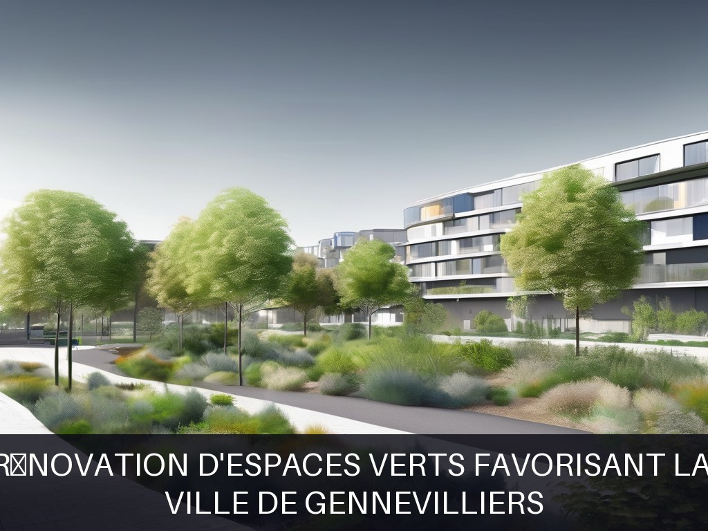Illustration pour Ville de Gennevilliers: Création et rénovation d'espaces verts favorisant la biodiversité