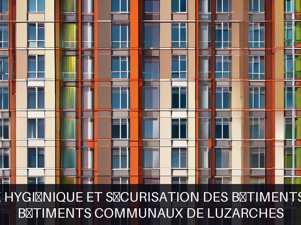 Illustration pour Bâtiments communaux de Luzarches: Maintenance hygiénique et sécurisation des bâtiments communaux