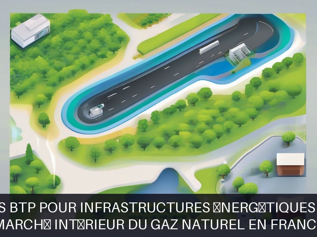 Illustration pour Marché intérieur du gaz naturel en France: Solutions BTP pour infrastructures énergétiques durables