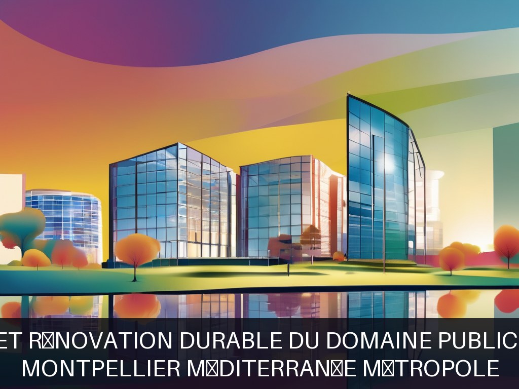 Illustration pour Montpellier Méditerranée Métropole: Gestion et rénovation durable du domaine public et voirie