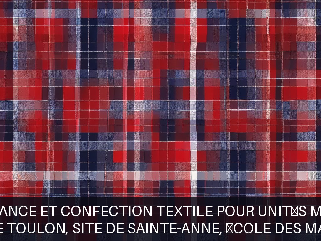 Illustration pour Base navale de Toulon, site de Sainte-Anne, école des marins pompiers: Maintenance et confection textile pour unités militaires