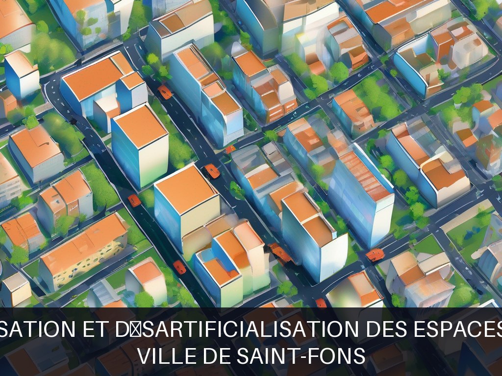 Illustration pour Ville de Saint-Fons: Végétalisation et désartificialisation des espaces urbains (Potentiel à Court Terme)