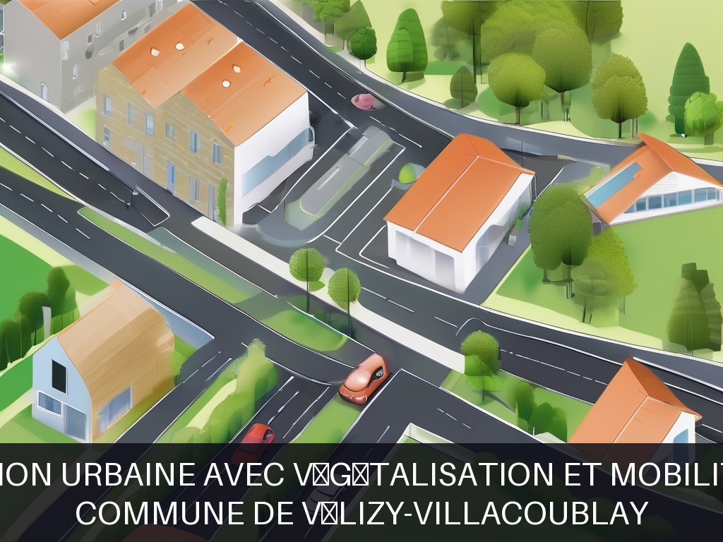 Illustration pour Commune de Vélizy-Villacoublay: Rénovation urbaine avec végétalisation et mobilité douce (Potentiel à Court Terme)
