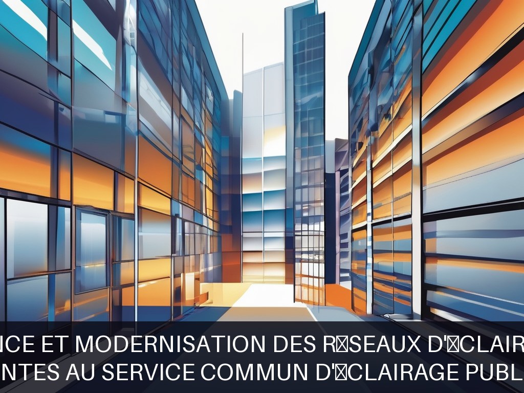 Illustration pour Communes adhérentes au service commun d'éclairage public communautaire: Maintenance et modernisation des réseaux d'éclairage public