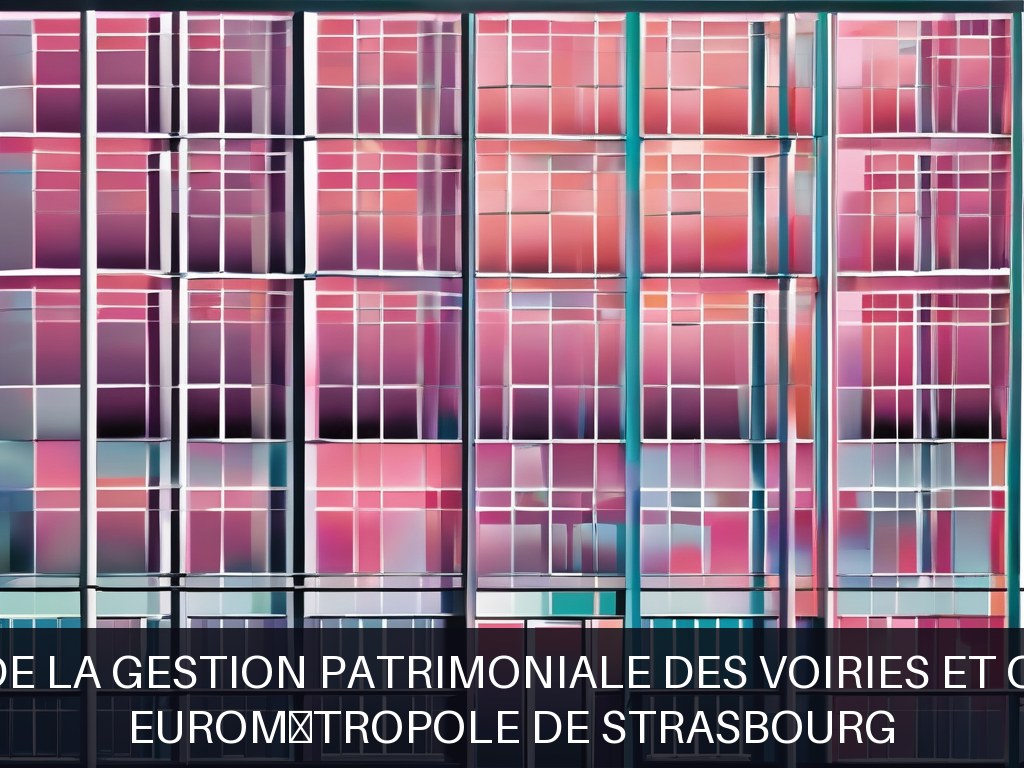 Illustration pour Eurométropole de Strasbourg: Optimisation de la gestion patrimoniale des voiries et ouvrages d'art