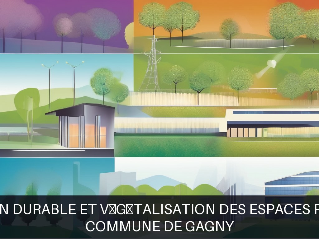 Illustration pour Commune de Gagny: Gestion durable et végétalisation des espaces publics