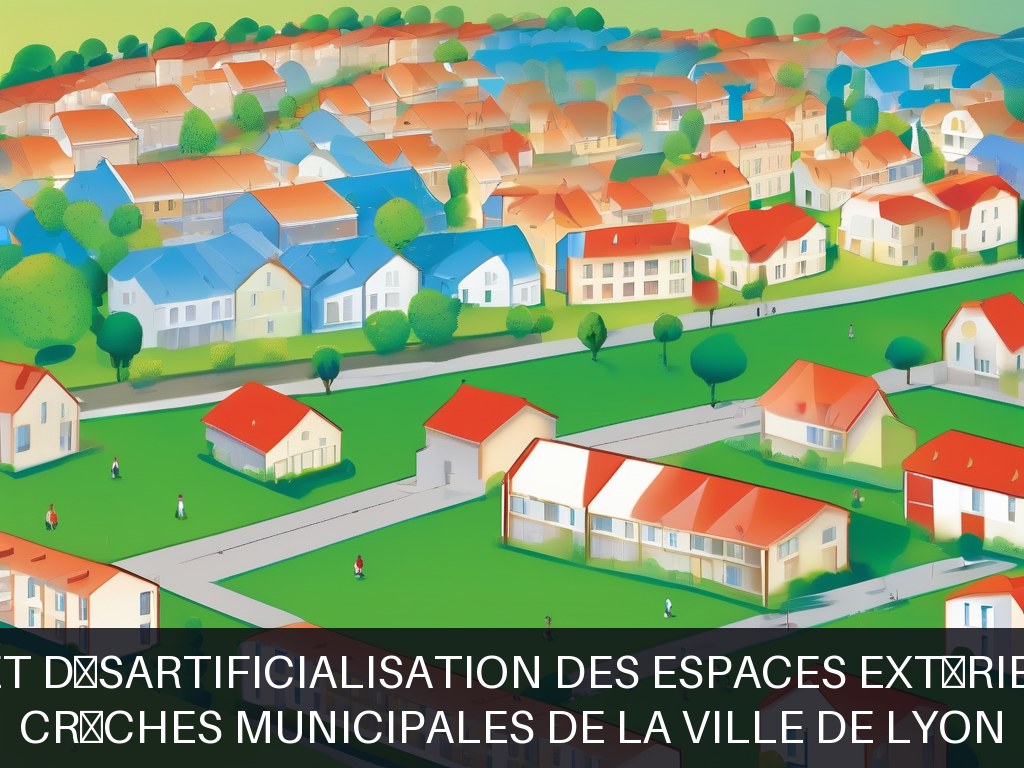 Illustration pour Crèches municipales de la Ville de Lyon: Végétalisation et désartificialisation des espaces extérieurs des crèches (Potentiel à Court Terme)