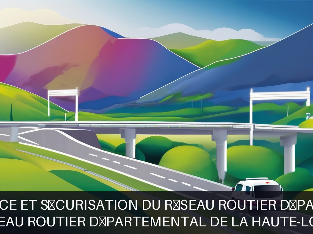 Illustration pour Réseau routier départemental de la Haute-Loire: Maintenance et sécurisation du réseau routier départemental