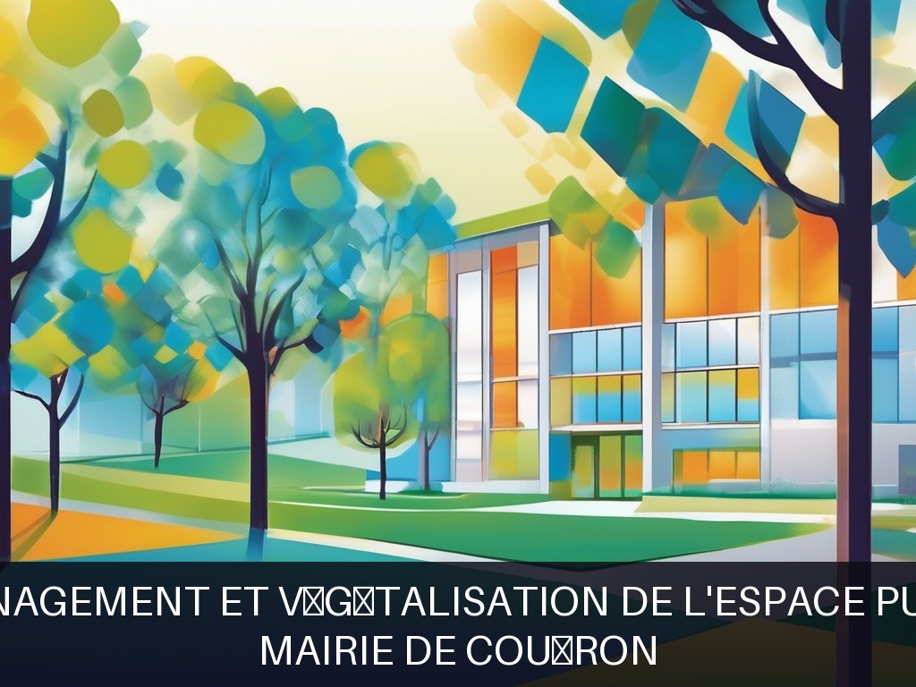 Illustration pour Mairie de Couëron: Aménagement et végétalisation de l'espace public (Potentiel à Court Terme)