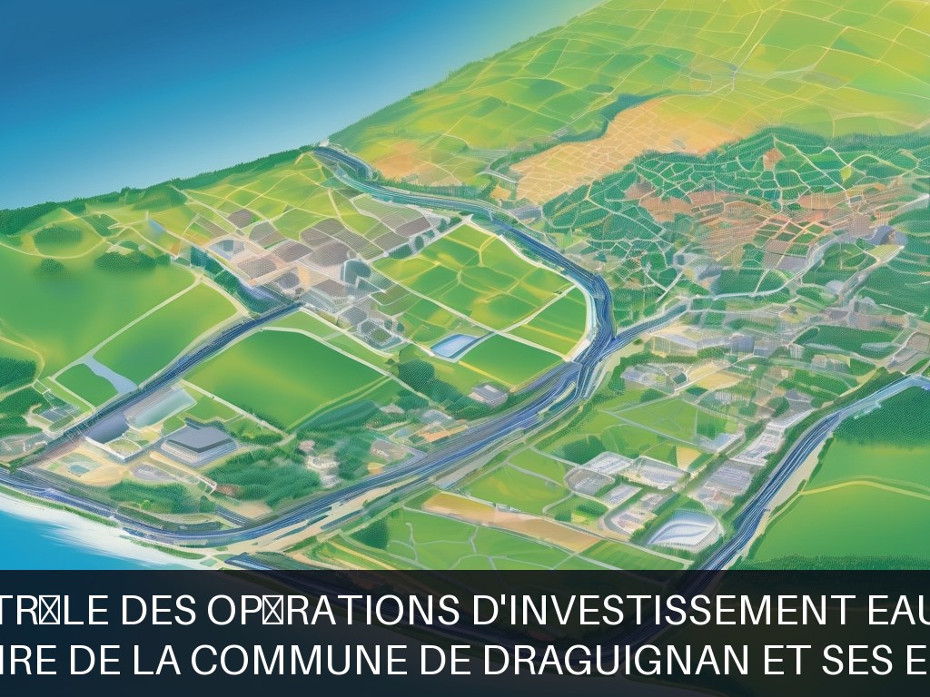 Illustration pour Territoire de la commune de Draguignan et ses environs: Pilotage et contrôle des opérations d'investissement eau-assainissement