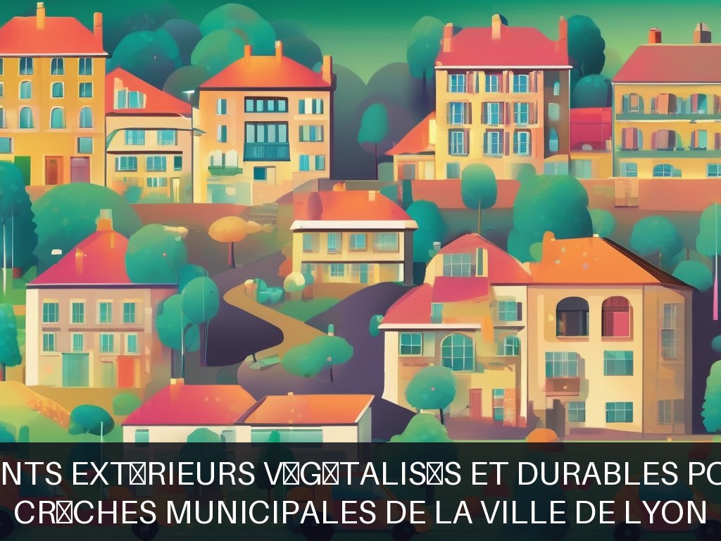 Illustration pour Crèches municipales de la Ville de Lyon: Aménagements extérieurs végétalisés et durables pour crèches (Potentiel à Court Terme)