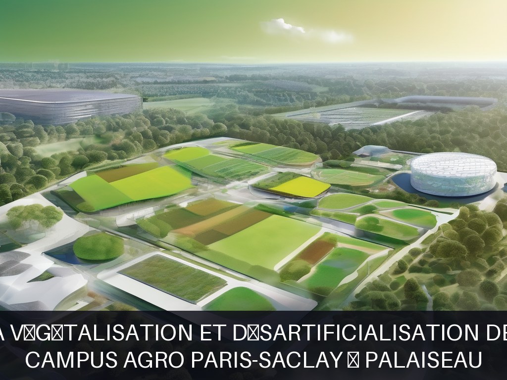 Illustration pour Campus Agro Paris-Saclay à Palaiseau: Solutions BTP pour la végétalisation et désartificialisation des sites universitaires