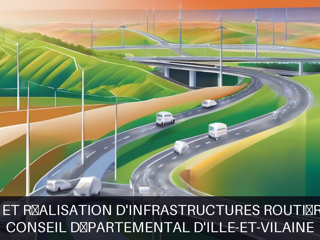 Illustration pour Conseil Départemental d'Ille-et-Vilaine: Conception et réalisation d'infrastructures routières durables