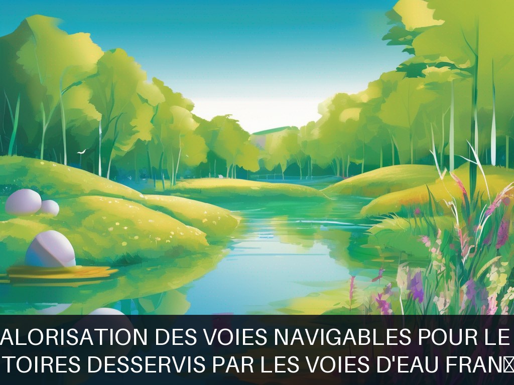Illustration pour Territoires desservis par les voies d'eau françaises: Développement et valorisation des voies navigables pour le tourisme fluvestre (Potentiel à Court