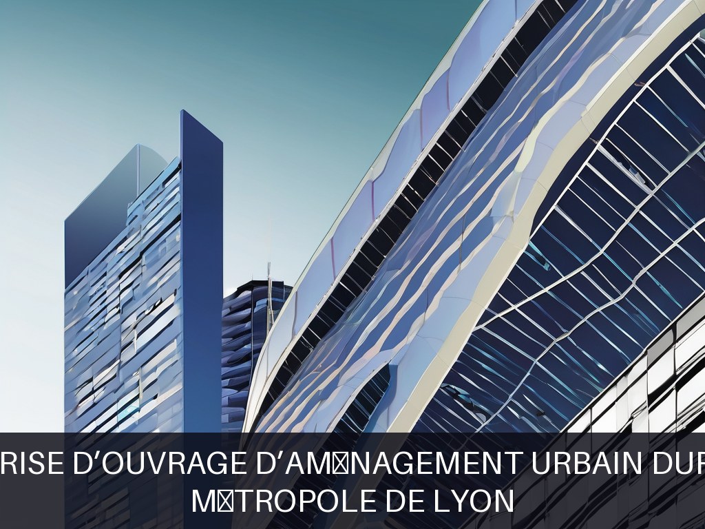 Illustration pour Métropole de Lyon: Maîtrise d’ouvrage d’aménagement urbain durable