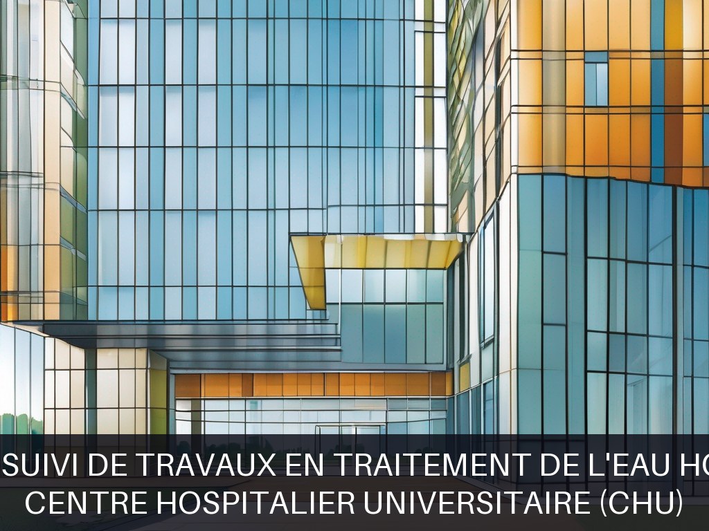Illustration pour Centre Hospitalier Universitaire (CHU): Études et suivi de travaux en traitement de l'eau hospitalier