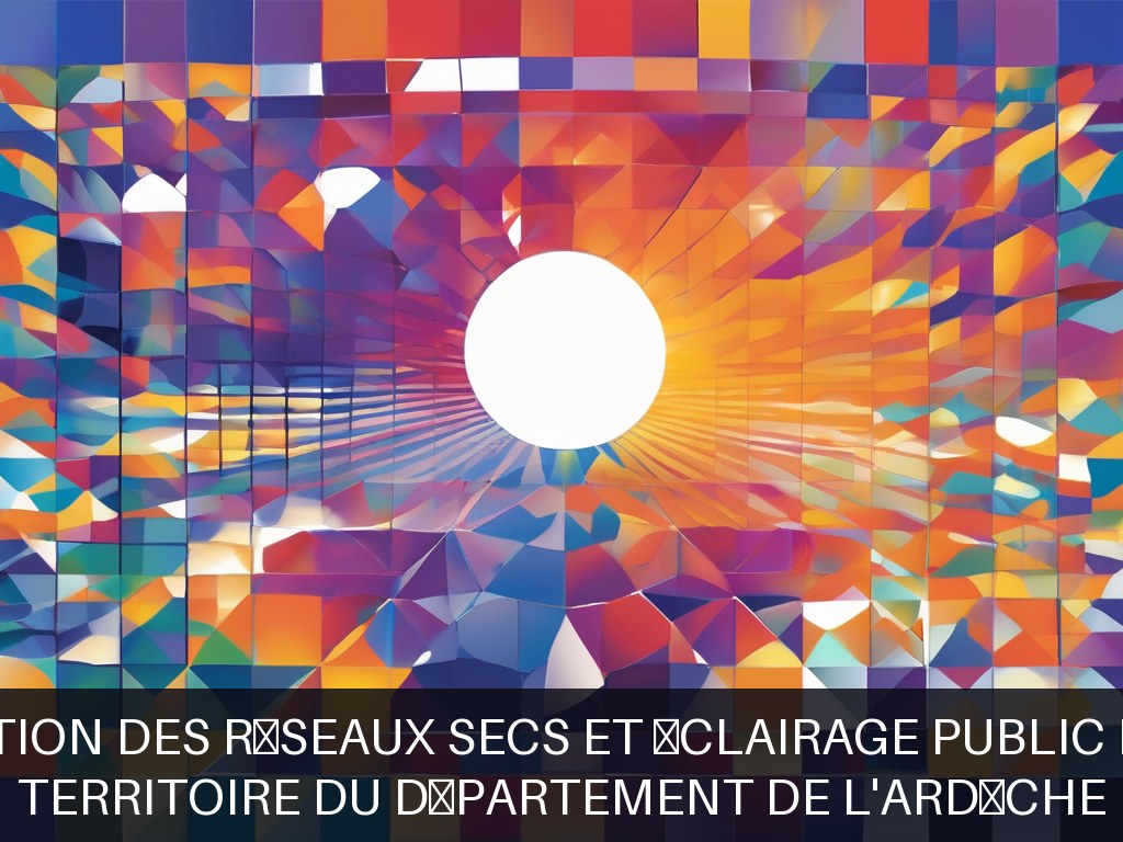 Illustration pour Territoire du département de l'Ardèche: Optimisation des réseaux secs et éclairage public innovant
