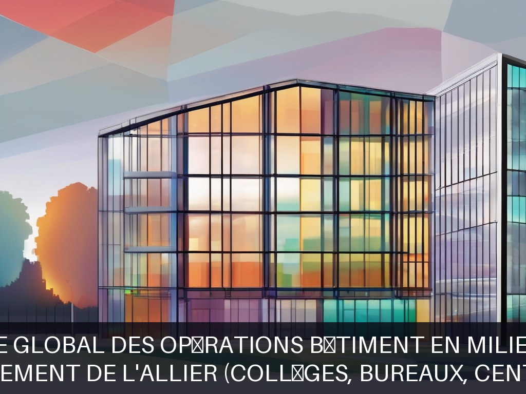 Illustration pour Patrimoine diversifié du Département de l'Allier (collèges, bureaux, centres techniques, parcs, musées): Pilotage global des opérations bâtiment en mi