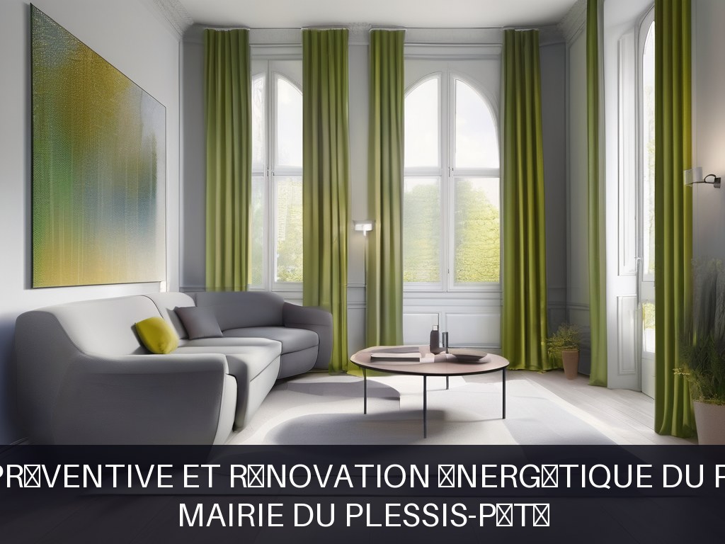 Illustration pour Mairie du Plessis-Pâté: Maintenance préventive et rénovation énergétique du patrimoine bâti