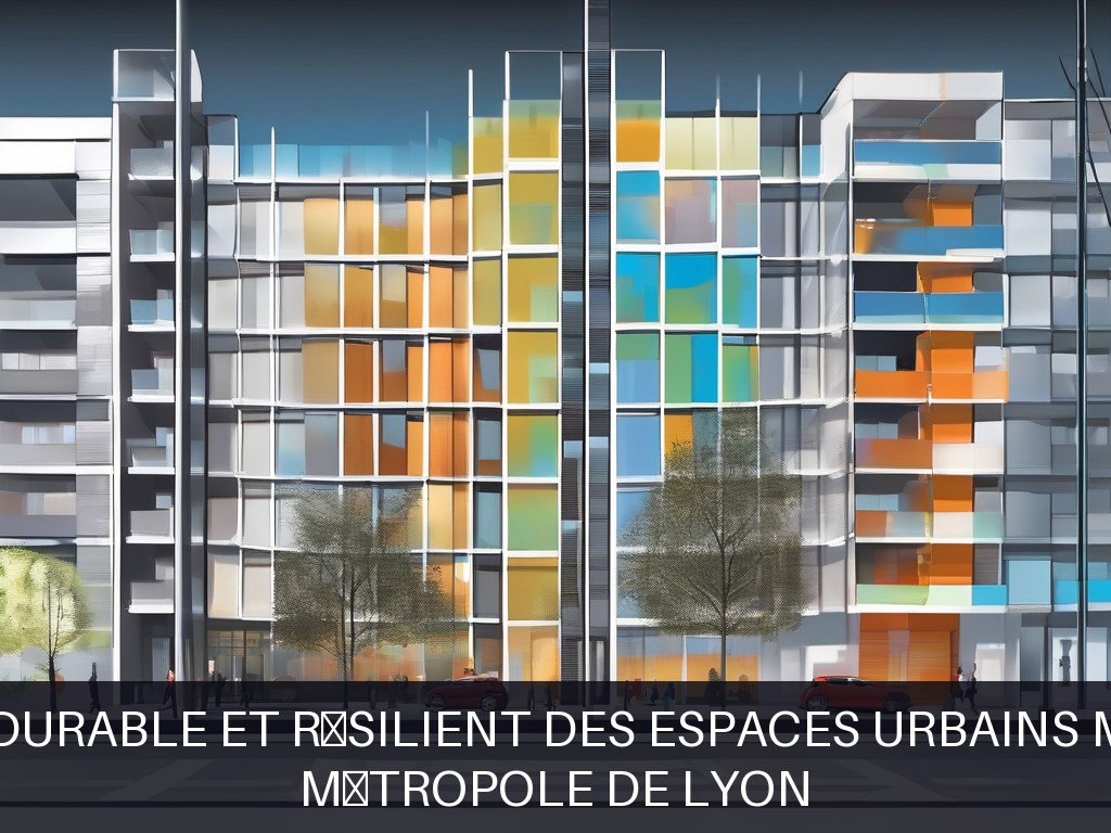 Illustration pour Métropole de Lyon: Aménagement durable et résilient des espaces urbains métropolitains