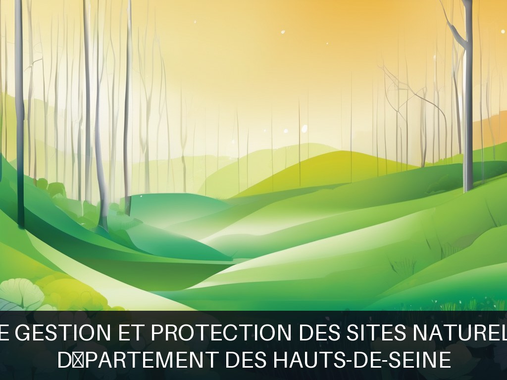 Illustration pour Département des Hauts-de-Seine: Solutions de gestion et protection des sites naturels et classés