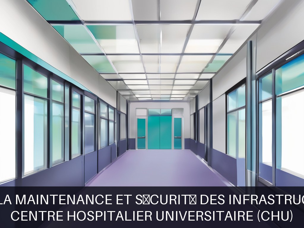 Illustration pour Centre Hospitalier Universitaire (CHU): Gestion intégrée de la maintenance et sécurité des infrastructures hospitalières