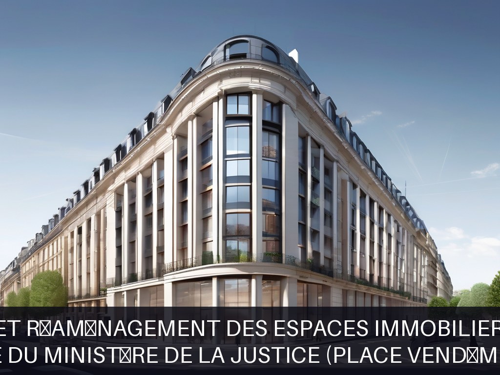 Illustration pour Sites de l’administration centrale du ministère de la Justice (Place Vendôme, Millénaire porte d’Aubervilliers): Optimisation et réaménagement des esp