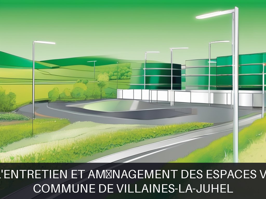 Illustration pour Commune de Villaines-la-Juhel: Optimisation de l'entretien et aménagement des espaces verts communaux