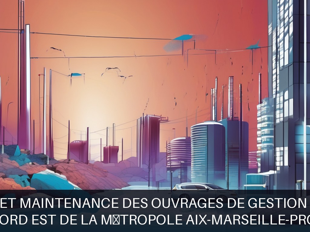 Illustration pour Zone Nord Est de la Métropole Aix-Marseille-Provence: Dimensionnement et maintenance des ouvrages de gestion des eaux pluviales