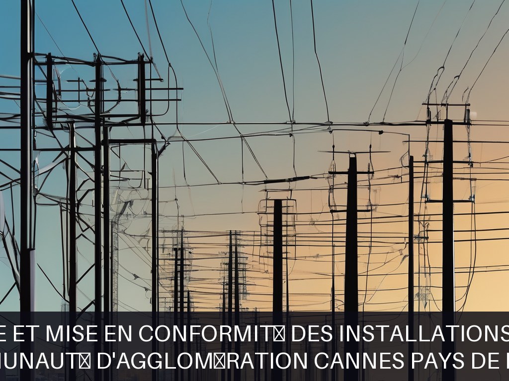 Illustration pour Communauté d'Agglomération Cannes Pays de Lérins: Maintenance et mise en conformité des installations électriques