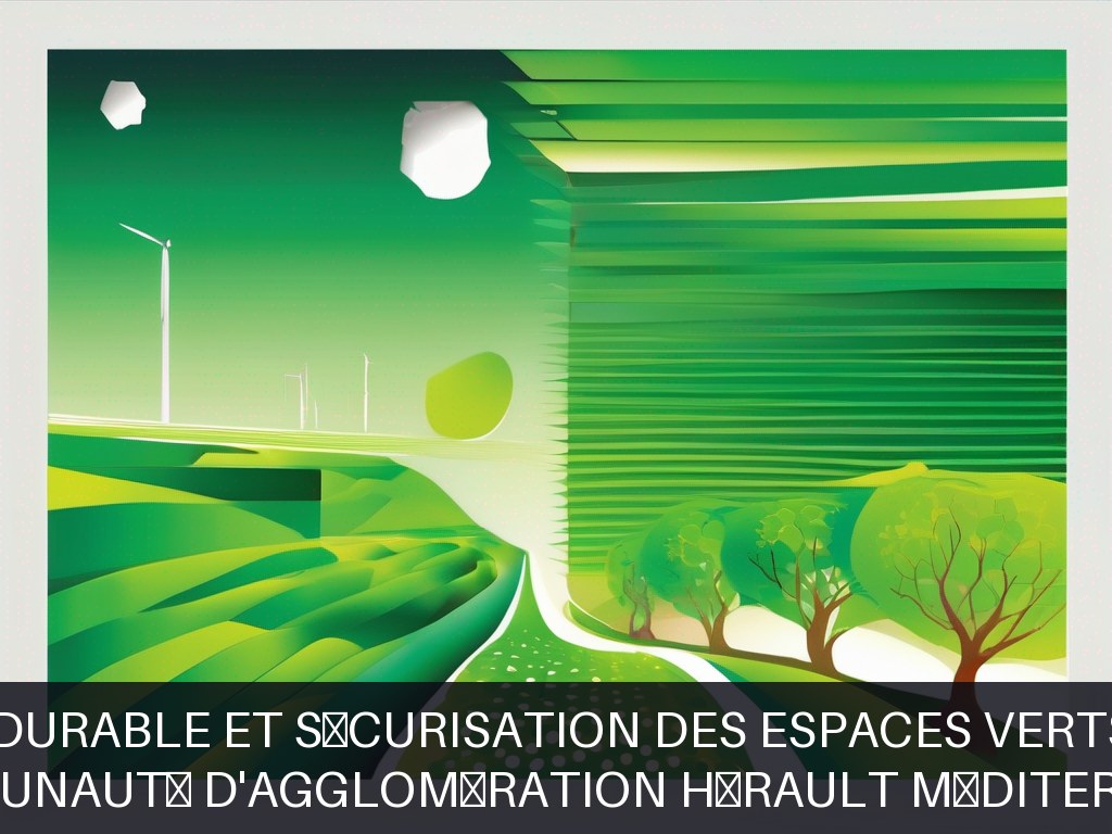 Illustration pour Communauté d'Agglomération Hérault Méditerranée: Gestion durable et sécurisation des espaces verts publics
