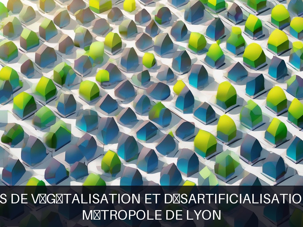 Illustration pour Métropole de Lyon: Solutions de végétalisation et désartificialisation urbaine (Potentiel à Court Terme)