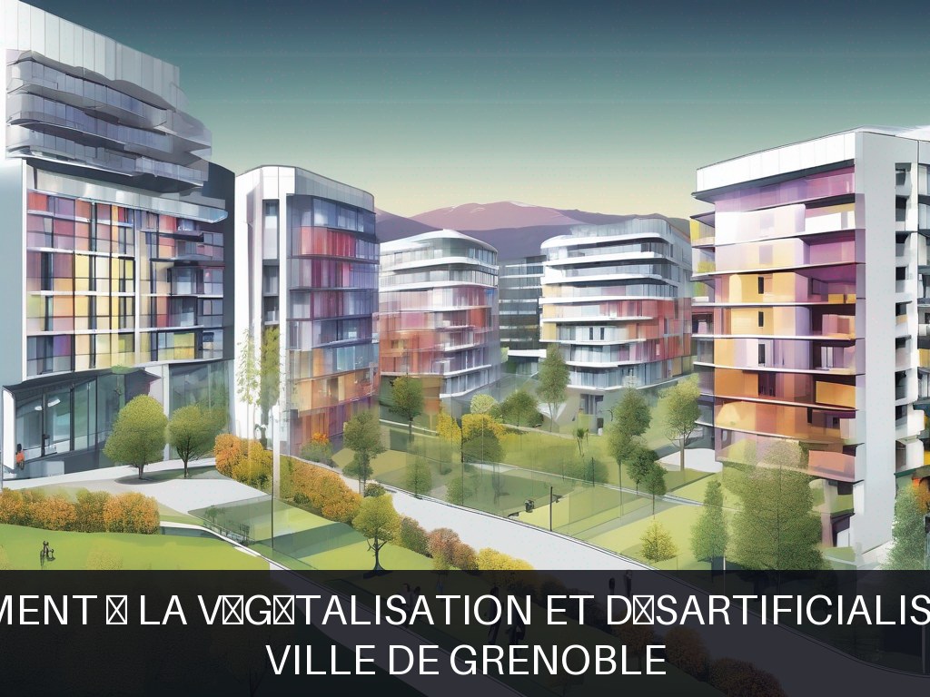 Illustration pour Ville de Grenoble: Accompagnement à la végétalisation et désartificialisation urbaine (Potentiel à Court Terme)