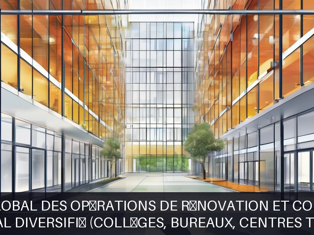 Illustration pour Patrimoine départemental diversifié (collèges, bureaux, centres techniques, parcs, musées): Pilotage global des opérations de rénovation et constructi