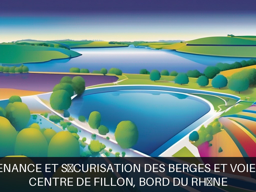 Illustration pour Centre de Fillon, bord du Rhône: Maintenance et sécurisation des berges et voies d'eau