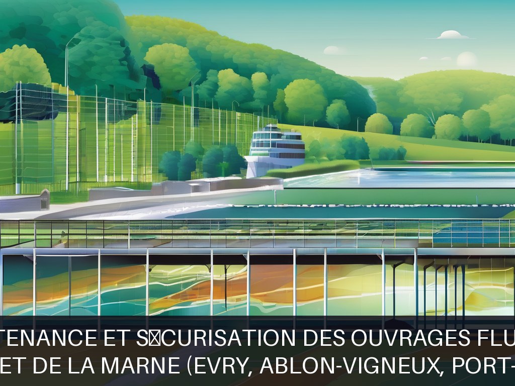 Illustration pour Ouvrages fluviaux de la Seine et de la Marne (Evry, Ablon-Vigneux, Port-à-l’Anglais, GTC Saint Maurice): Maintenance et sécurisation des ouvrages fluv