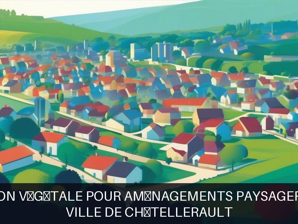 Illustration pour Ville de Châtellerault: Production végétale pour aménagements paysagers urbains